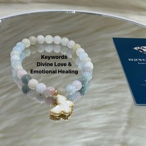 “Sparkle with Love: Morganite Chakra Jewelry for Women”